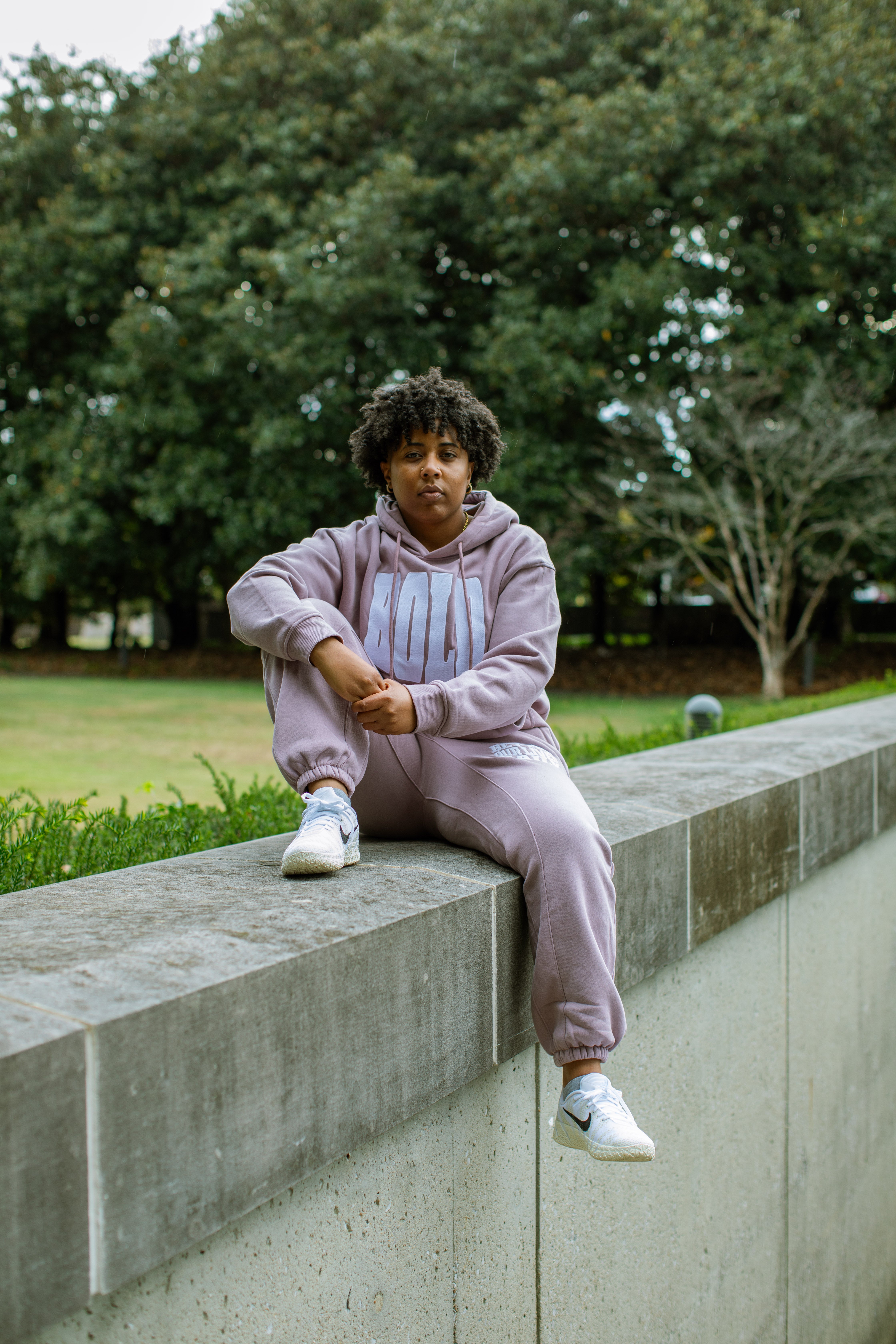 BOLD — wearing the set