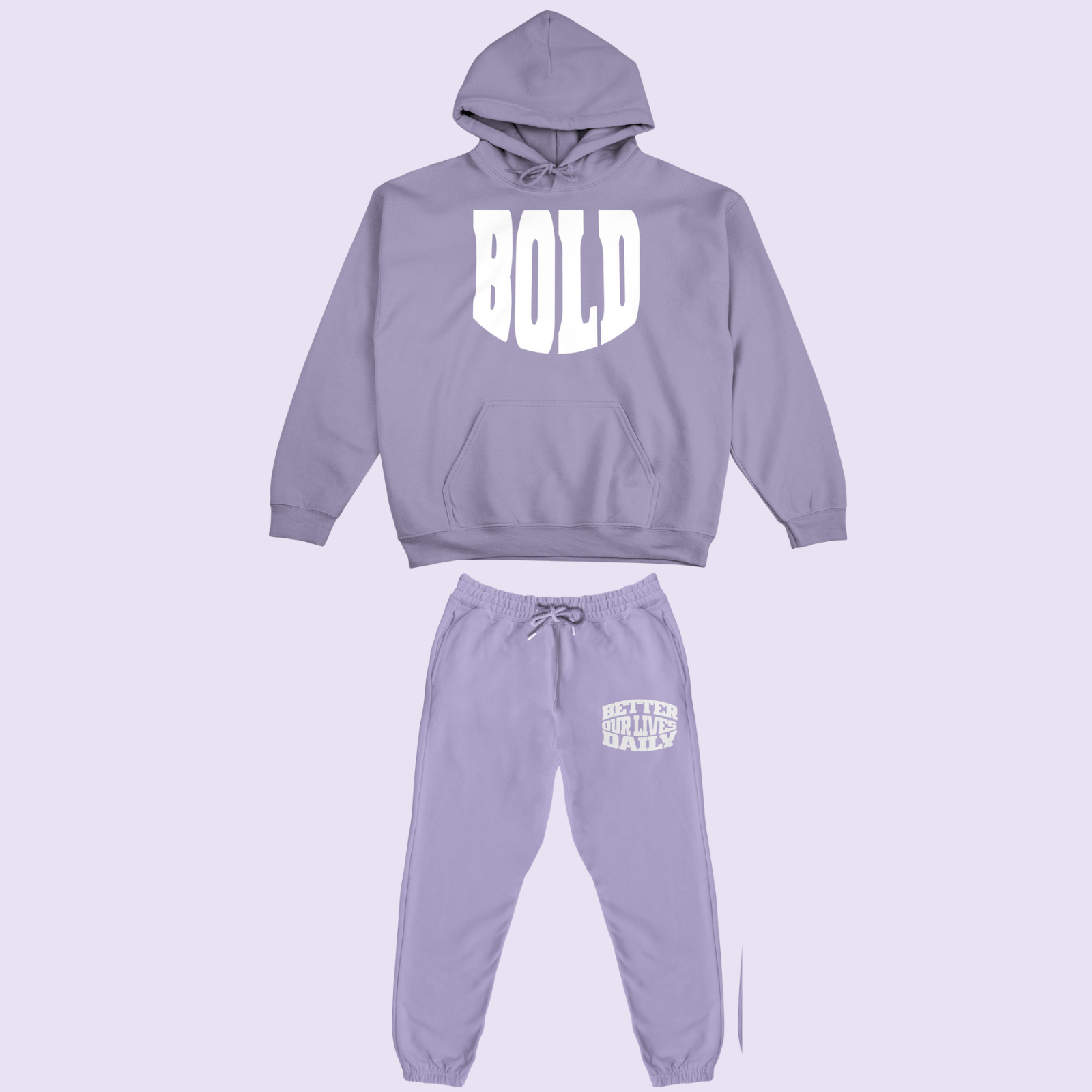 The Mauve Set — BOLD hoodie and joggers